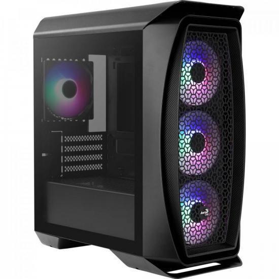 Imagem de Gabinete Gamer Mini Tower Aero One Mini Frost Preto Aerocool