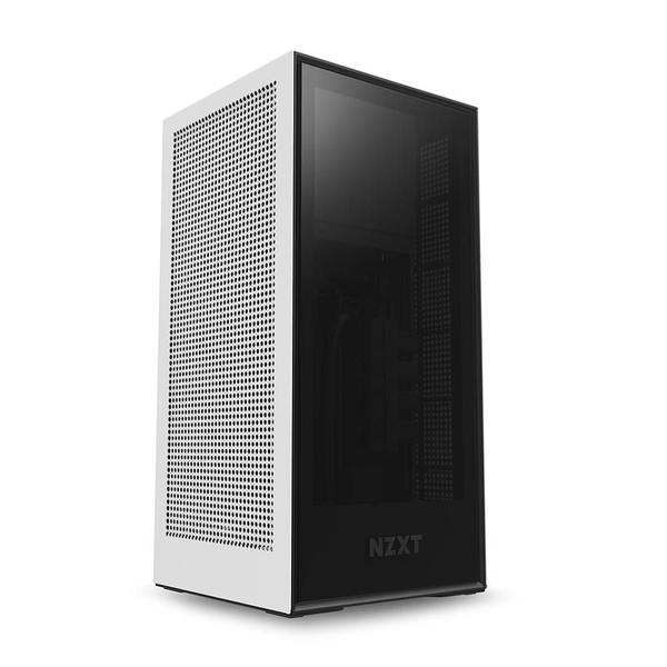 Imagem de Gabinete Gamer NZXT H1 Mini ITX com Fonte 650W Water Cooler 140 mm Branco Fosco CA-H16WR-W1-US