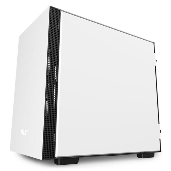 Imagem de Gabinete Gamer NZXT H210i, Mid Tower, RGB, com FAN, Lateral em Vidro, Branco - CA-H210I-W1