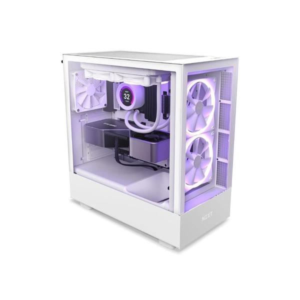 Imagem de Gabinete Gamer Nzxt H5 Elite Mid Tower Compacto Branco