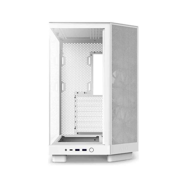 Imagem de Gabinete Gamer NZXT H6 Flow, Flow Edition, ATX, Mid Tower, Lateral em Vidro Temperado, Branco - CC-H61FW-01