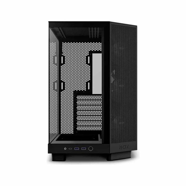 Imagem de Gabinete Gamer NZXT H6 Flow RGB Mid Tower CC-H61FB-R1 Compacto Preto