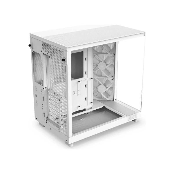 Imagem de Gabinete Gamer NZXT H6 Flow RGB Mid Tower CC-H61FW-R1 Compacto Branco