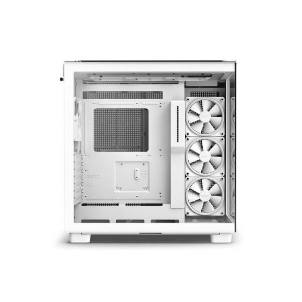 Gabinete Gamer NZXT H9 Elite Lateral Vidro TEMP MINI-ITX/MICRO-ATX/ATX com 4 FANS RGB Branco Imagem de Gabinete Gamer NZXT H9 Elite Lateral Vidro TEMP MINI-ITX/MICRO-ATX/ATX com 4 FANS RGB Branco