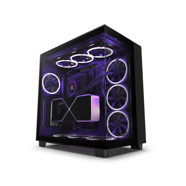 Imagem de Gabinete Gamer NZXT H9 Elite Mid Tower CM-H91EB-01 Superior, Lateral e Frontal Vidro Preto (Fosco)