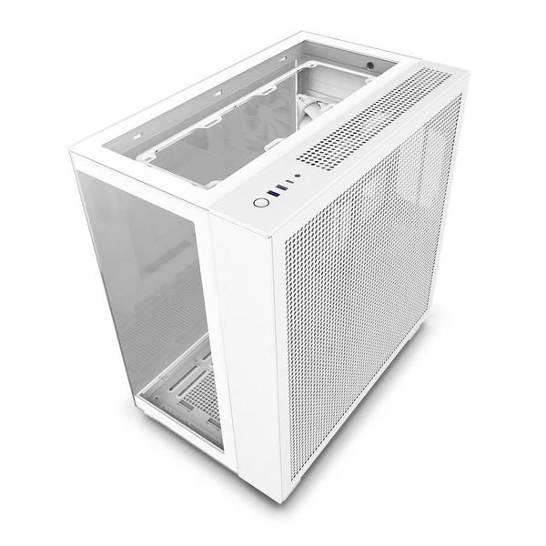 Imagem de Gabinete Gamer NZXT H9 Elite, Mid Tower, RGB, ATX, Lateral, Frontal e Topo em Vidro, Branco - CM-H91EW-01