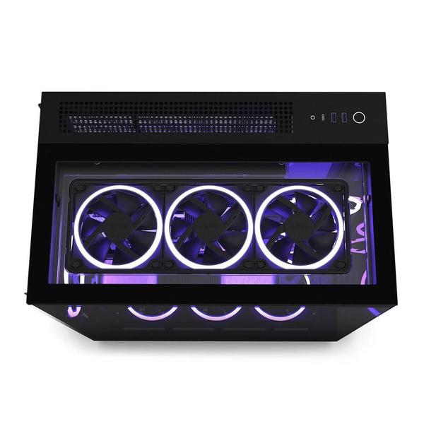 Imagem de Gabinete Gamer NZXT H9 Elite, Mid Tower, RGB, ATX, Lateral, Frontal e Topo em Vidro, Preto - CM-H91EB-01