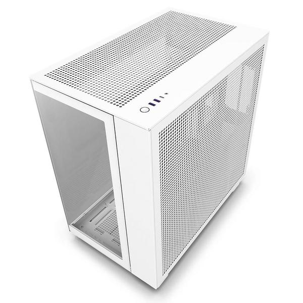 Imagem de Gabinete Gamer NZXT H9 Flow, Mid Tower, ATX, Lateral e Frontal em Vidro, Branco - CM-H91FW-01