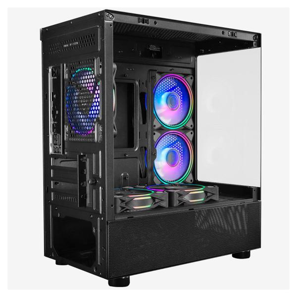 Imagem de Gabinete Gamer One Power Crystal S/Fan S/Fonte MidTower Micro ATX E ITX Vidro Temperado - CC-202B