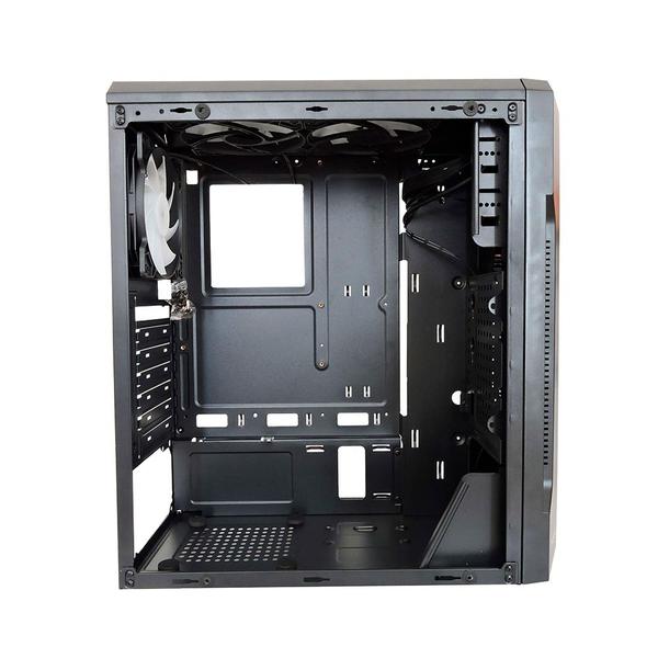 Imagem de Gabinete Gamer PCFort Lines RGB com 3 fans RGB, ATX Preto