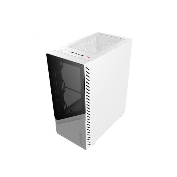 Imagem de Gabinete Gamer PcYes Set White Ghost Mid-Tower Vidro Temperado USB 3.0 - Branco