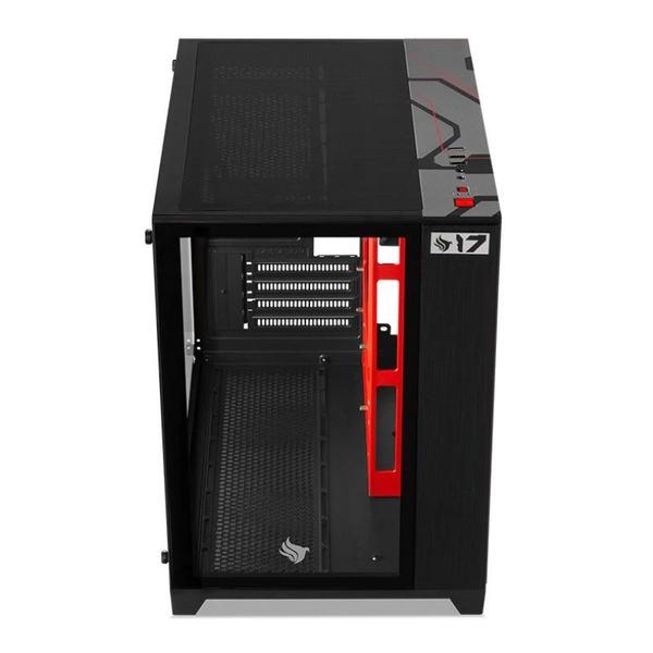 Imagem de Gabinete Gamer Pichau HX710L 17 Anniversary Edition, Mid-Tower, Lateral de Vidro, Preto, PG-HX71L-ANVBK