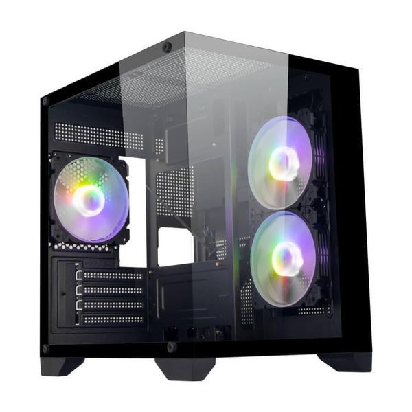 Gabinete Gamer Preto Soul Pro Bg-052 - 3X Fan Argb - Bluecase Imagem de Gabinete Gamer Preto Soul Pro Bg-052 - 3X Fan Argb - Bluecase