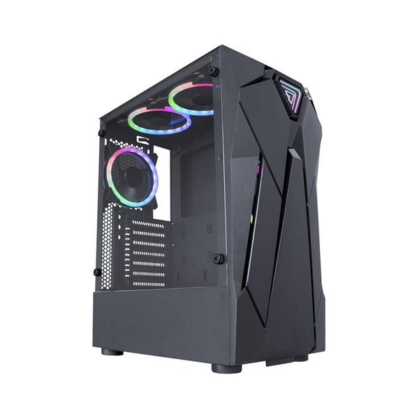 Gabinete Gamer Reactor Inifinite I, lateral vidro temperado - CG-01KF - Kmex - K-Mex Imagem de Gabinete Gamer Reactor Inifinite I, lateral vidro temperado - CG-01KF - Kmex
