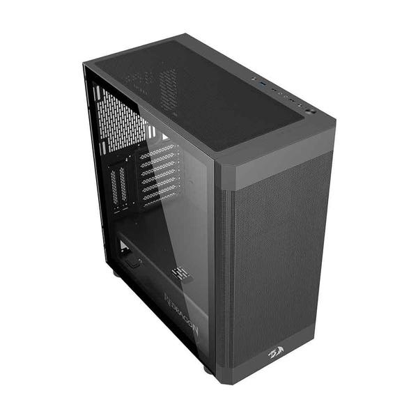 Gabinete Gamer Redragon Aeroglass Preto Ca-602b Imagem de Gabinete Gamer Redragon Aeroglass Preto Ca-602b