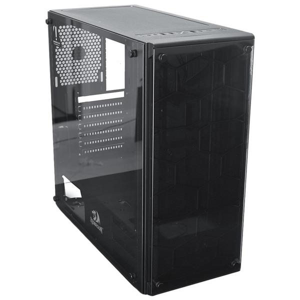 Imagem de Gabinete Gamer Redragon Wheel Jack, Mid Tower, Lateral e Frontal em Vidro - GC-606BK