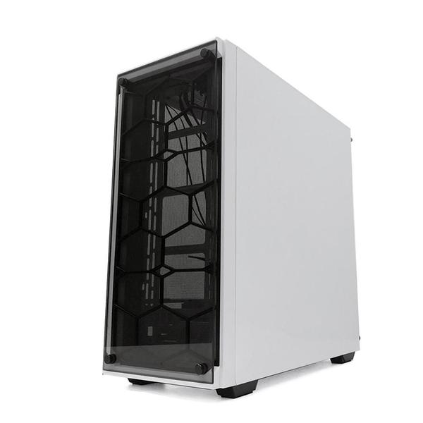 Imagem de Gabinete Gamer Redragon Wheel Jack White, Mid Tower, RGB, Lateral e Frontal em Vidro, Branco - GC-606WH