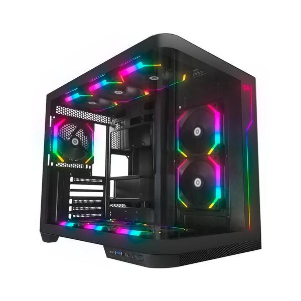 Imagem de Gabinete Gamer Redragon Wideload Extreme Vidro Curvo Preto