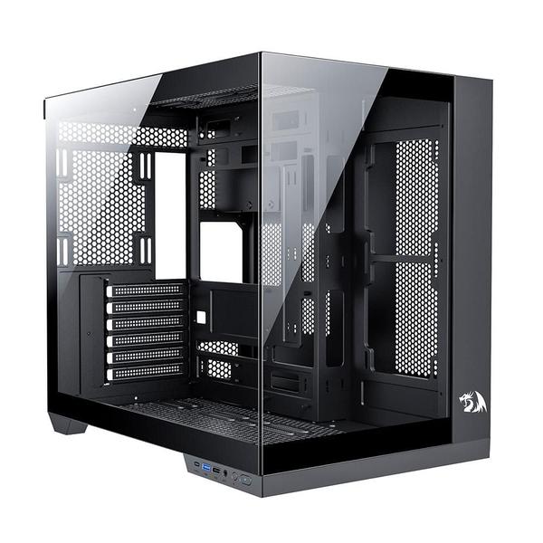 Imagem de Gabinete Gamer Redragon Wideload Pro, Mid Tower, ATX, Lateral em Vidro Temperado, Preto - CA-604B-PRO