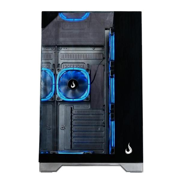 Imagem de Gabinete Gamer Rise Mode Galaxy Full Glass, Mid Tower, ATX, Lateral e Frente em Vidro Temperado, Preto - RM-CA-FG-B