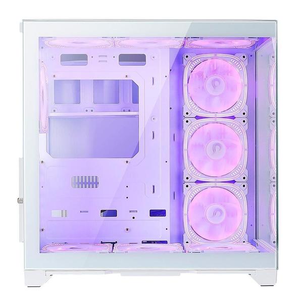 Imagem de Gabinete Gamer Rise Mode Galaxy Glass Standard V2, Mid Tower, ATX, Lateral e Frontal em Vidro Temperado, Com 10 Ventoinhas, Branco - RM-GA-GGSW2-ARGB