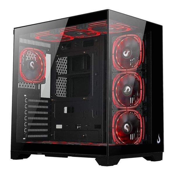 Imagem de Gabinete Gamer Rise Mode Galaxy Glass Standard V2, Mid Tower, ATX, Lateral e Frontal em Vidro Temperado, Preto - RM-GA-GGST2-FB