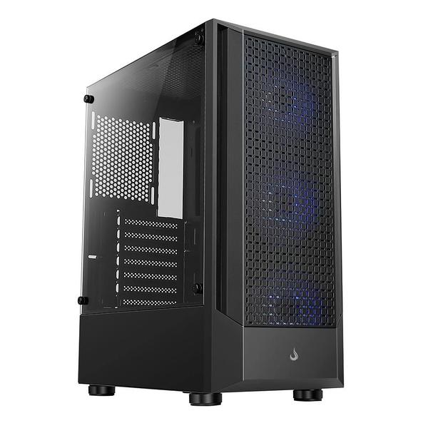 Gabinete Gamer Rise Mode Wave Black, Mid Tower, Lateral em Vidro FumĂŞ, ARGB, ATX, 3 Cooler... Gabinete Gamer Rise Mode Wave Black, Mid Tower, Lateral em Vidro FumĂŞ, ARGB, ATX, 3 Cooler...