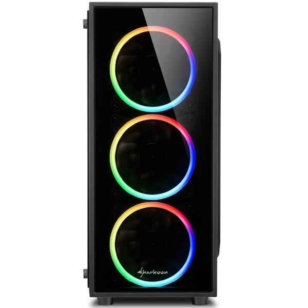 Imagem de Gabinete Gamer Sharkoon TG4, RGB, Mid Tower, Lateral em Vidro Temperado, 4x Fans RGB, Preto - TG4 RGB