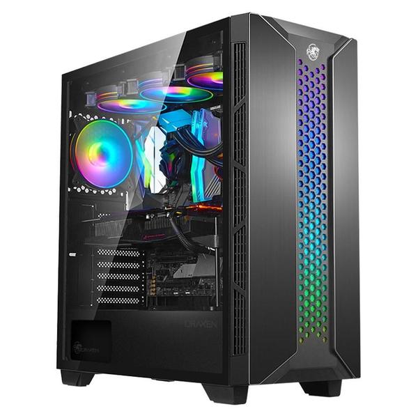 Imagem de Gabinete Gamer Thalatha Aluminio Argb Preto Dca-Sm-Thala5/Wh