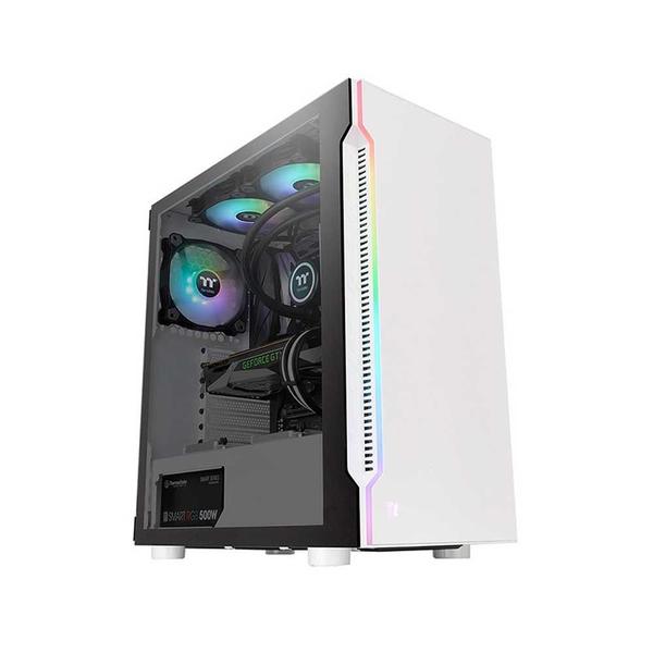 Gabinete Gamer Thermaltake H200 Tg Rgb White Ca-1m3-00m6wn-00 Imagem de Gabinete Gamer Thermaltake H200 Tg Rgb White Ca-1m3-00m6wn-00