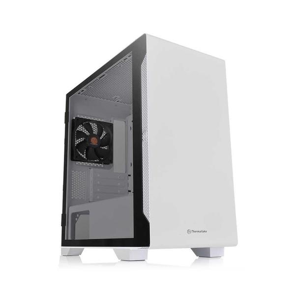 Imagem de Gabinete Gamer Thermaltake S100tg White C/Fonte 600w 80 Plus  Ca-3q9-60s1wz-00