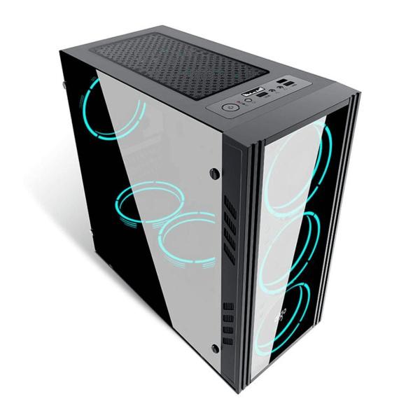 Imagem de Gabinete Gamer Vidro Temperado Black Sem Cooler USB 3.0 Aigo Technology