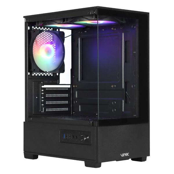 Gabinete Gamer Vinik G-SHIELD Vidro Temperado C/ 3 FANS - GGGSVBK Imagem de Gabinete Gamer Vinik G-SHIELD Vidro Temperado C/ 3 FANS - GGGSVBK