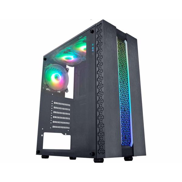 Imagem de Gabinete Gaming Kratos Preto Led Rgb Cg-42Tp K-Mex