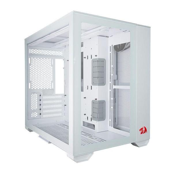 Imagem de Gabinete Lian Li O11 Dynamic Mini, Branco, Redragon Edition