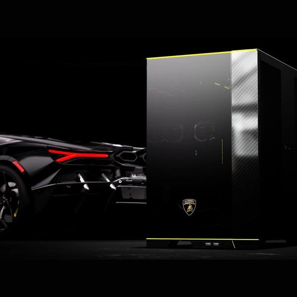 Imagem de Gabinete Lian Li O11 Evo RGB Edição Limitada Lamborghini Preto