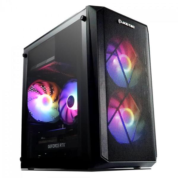 Imagem de Gabinete Liketec Cycle V2 3X Fan RGB Lateral Acrílico