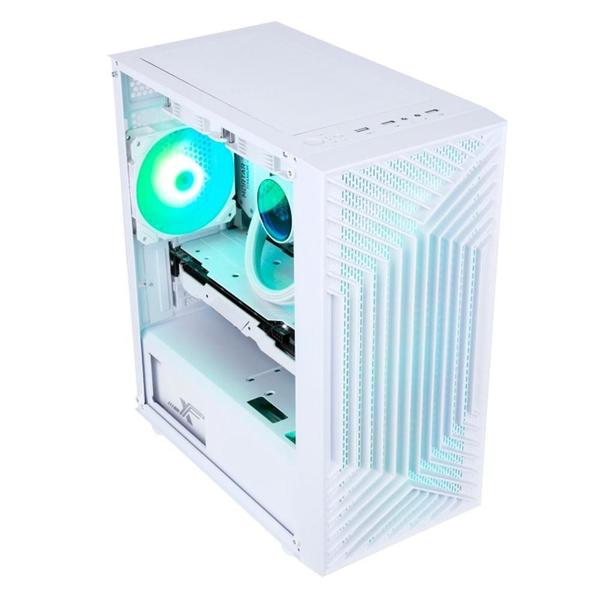 Imagem de Gabinete Liketec Orbital Snow Mini Tower Lateral Em Vidro