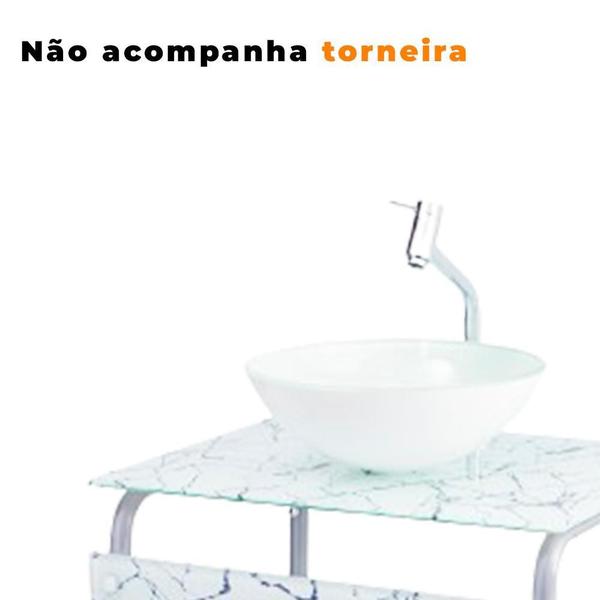 Imagem de Gabinete Malaga 60Cm Banheiro Lavabo Área Gourmet Korzen Uni