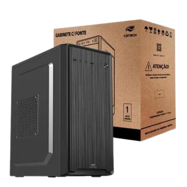 Imagem de Gabinete Micro Atx Com Fonte 200w C3tech Mt-33bk Cor Preto