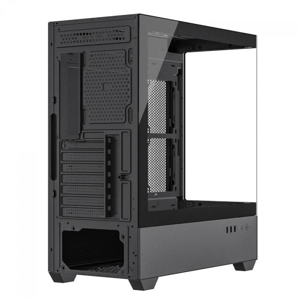 Imagem de Gabinete Mid Tower Redragon Ca-606B Reflect Flow / Preto