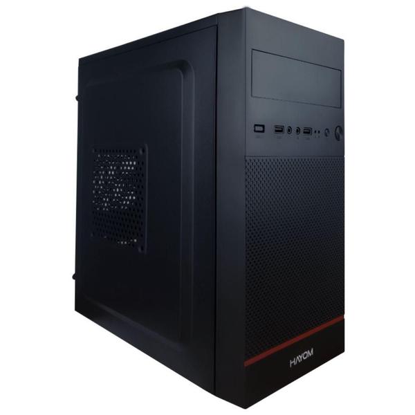 Imagem de Gabinete Office Hayom GB1723, Micro-ATX, Mid Tower, Preto