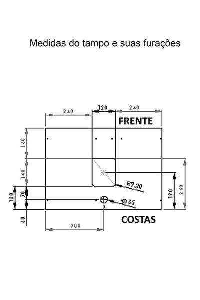 Imagem de Gabinete Para Banheiro Ripado Cecília Suspenso 60cm - Fabribam