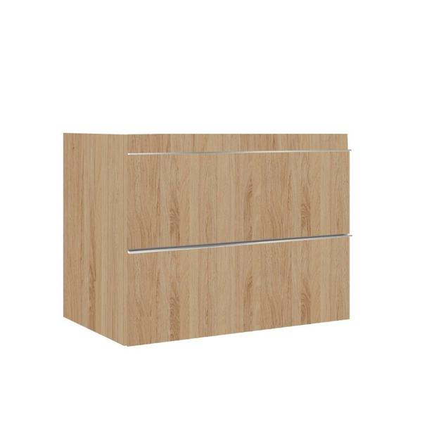 Gabinete para Banheiro Suspenso Liso 80cm sem Lavatório - Bumi Imagem de Gabinete para Banheiro Suspenso Liso 80cm sem Lavatório