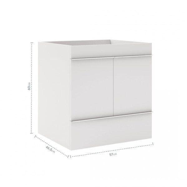 Gabinete para Banheiro Suspenso TN 60cm Bumi Imagem de Gabinete para Banheiro Suspenso TN 60cm Bumi