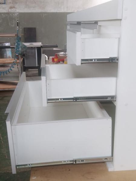 Imagem de Gabinete para pia de cozinha 1,50m Donatello Branco Fosco 100% MDF 15mm