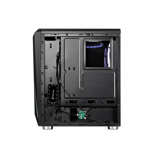 Imagem de Gabinete Rise Z02 Glass RGB Sem FANS, Lateral em Vidro Temperado Preto RM-Z02-02-FB