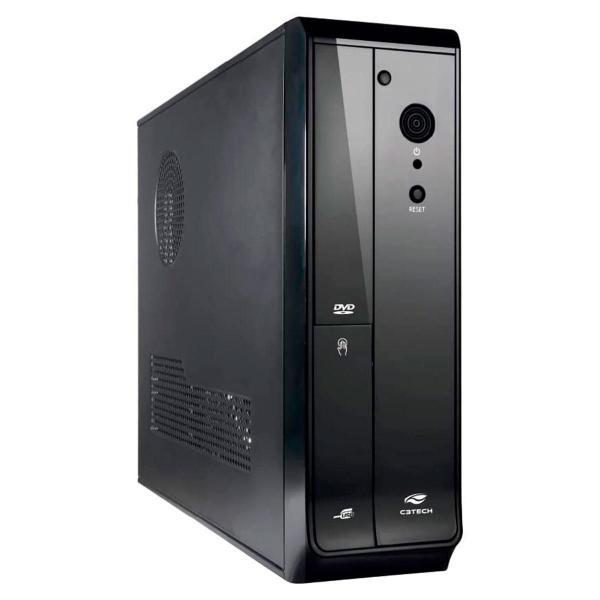 Gabinete Slim C3Tech Dt-110Bk, Fonte 200W, Micro Atx, Preto Imagem de Gabinete Slim C3Tech Dt-110Bk, Fonte 200W, Micro Atx, Preto