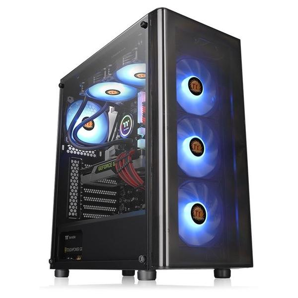 Imagem de Gabinete Tt V200 Tg Rgb/black/win/spcc/temp Glass *1 Ca-1k8-00m1wn-01