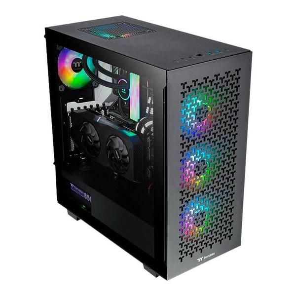 Imagem de Gabinete V350 TG ARGB Air Preto Mid Tower TT - CA-1S3-00M1WN-03